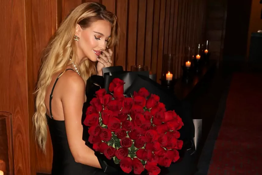 Veronika Rajek posing in a luxury fashion campaign, illustrating her modeling career and Veronika Rajek net worth growth