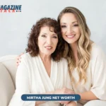 Mirtha Jung poses with daughter Kristina Sunshine Jung in studio portrait